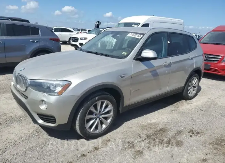 BMW X3 XDRIVE2 2016 vin 5UXWX9C55G0D88162 from auto auction Copart