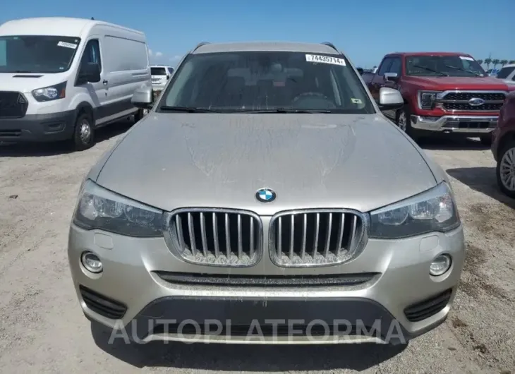 BMW X3 XDRIVE2 2016 vin 5UXWX9C55G0D88162 from auto auction Copart