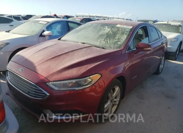 FORD FUSION SE 2018 vin 3FA6P0LUXJR278352 from auto auction Copart