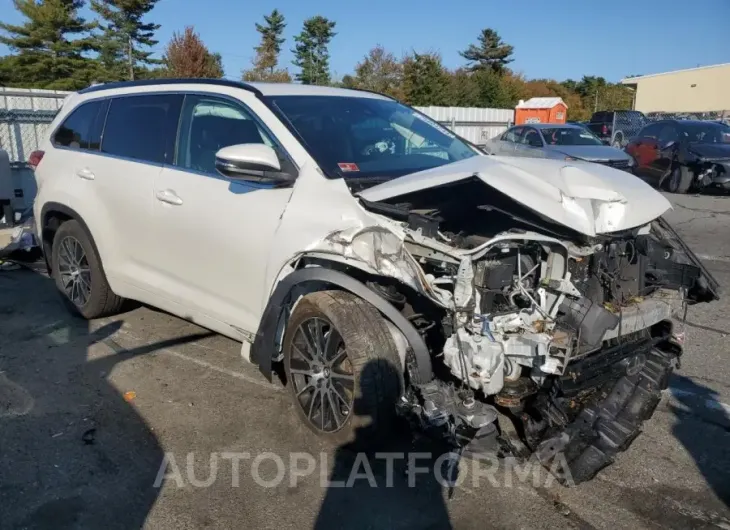 TOYOTA HIGHLANDER 2017 vin 5TDJZRFH5HS371112 from auto auction Copart