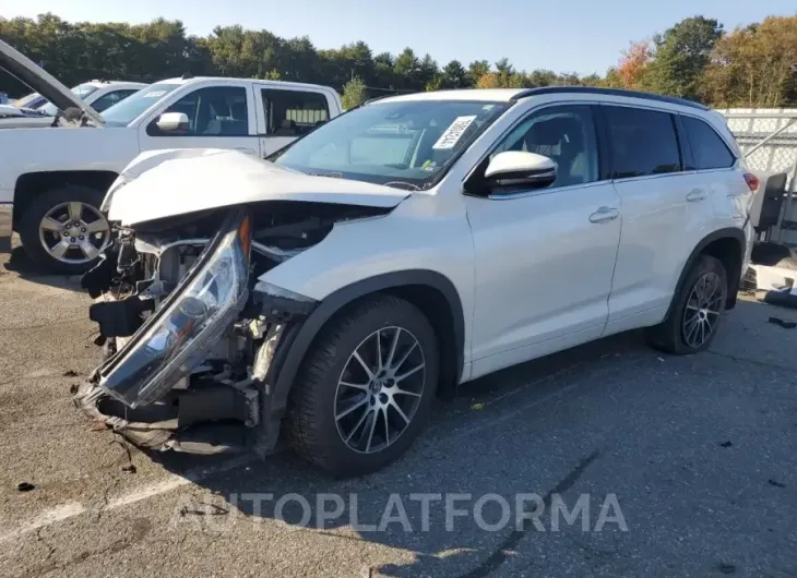 TOYOTA HIGHLANDER 2017 vin 5TDJZRFH5HS371112 from auto auction Copart