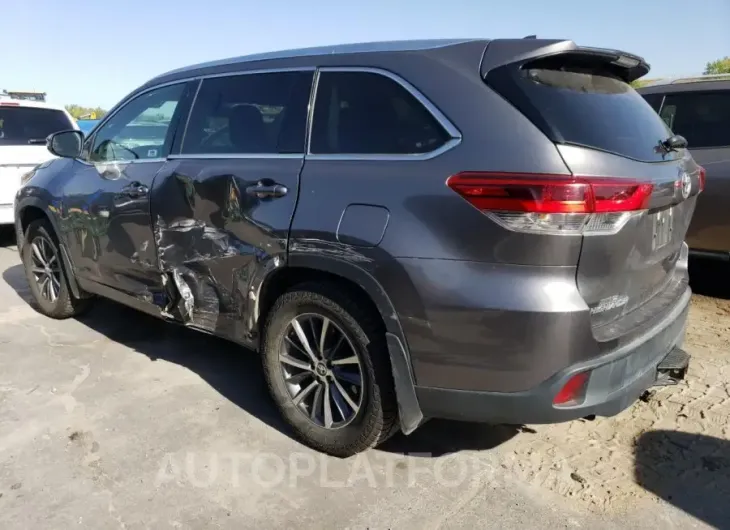 TOYOTA HIGHLANDER 2018 vin 5TDJZRFH6JS525641 from auto auction Copart