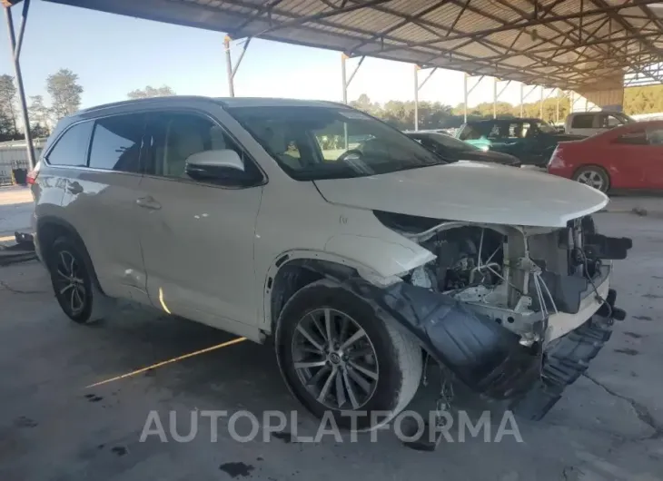 TOYOTA HIGHLANDER 2018 vin 5TDKZRFH3JS536648 from auto auction Copart