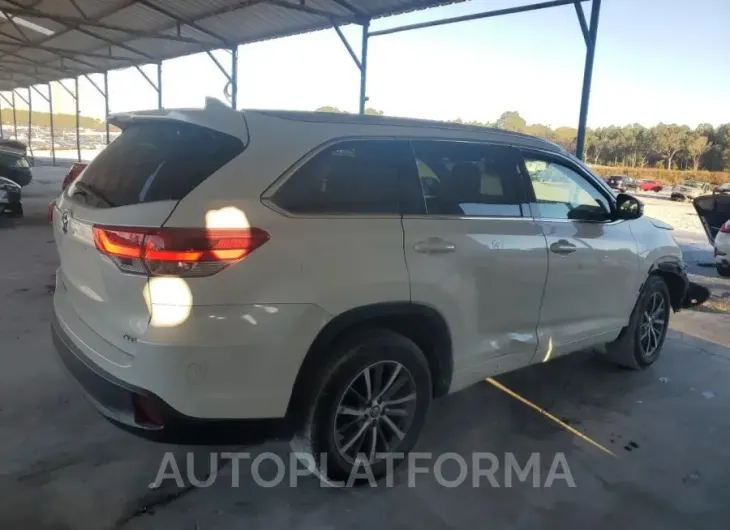 TOYOTA HIGHLANDER 2018 vin 5TDKZRFH3JS536648 from auto auction Copart