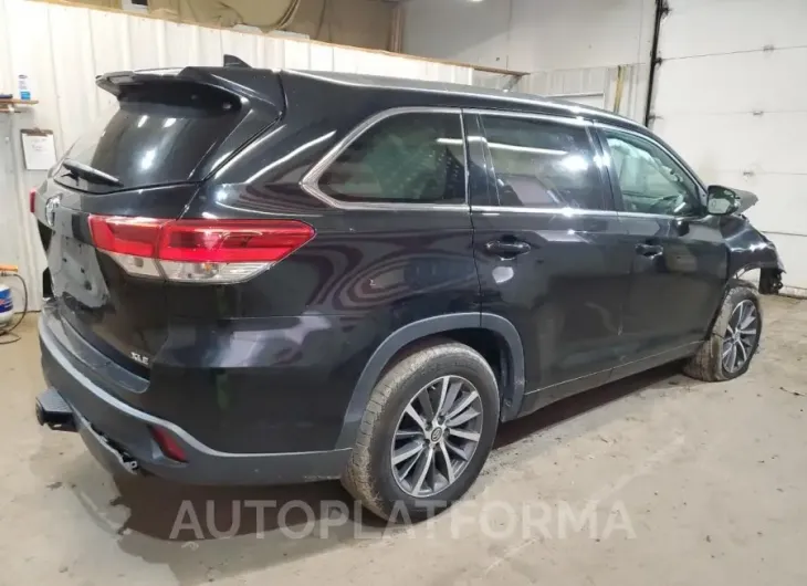 TOYOTA HIGHLANDER 2018 vin 5TDKZRFH9JS542633 from auto auction Copart