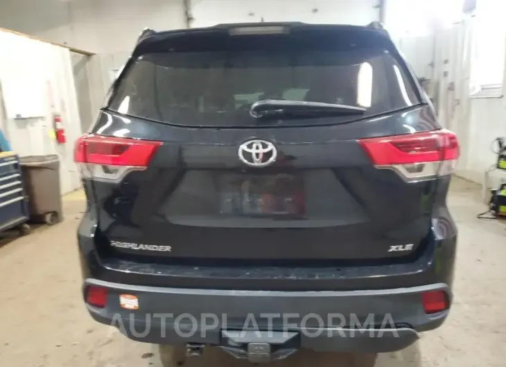 TOYOTA HIGHLANDER 2018 vin 5TDKZRFH9JS542633 from auto auction Copart