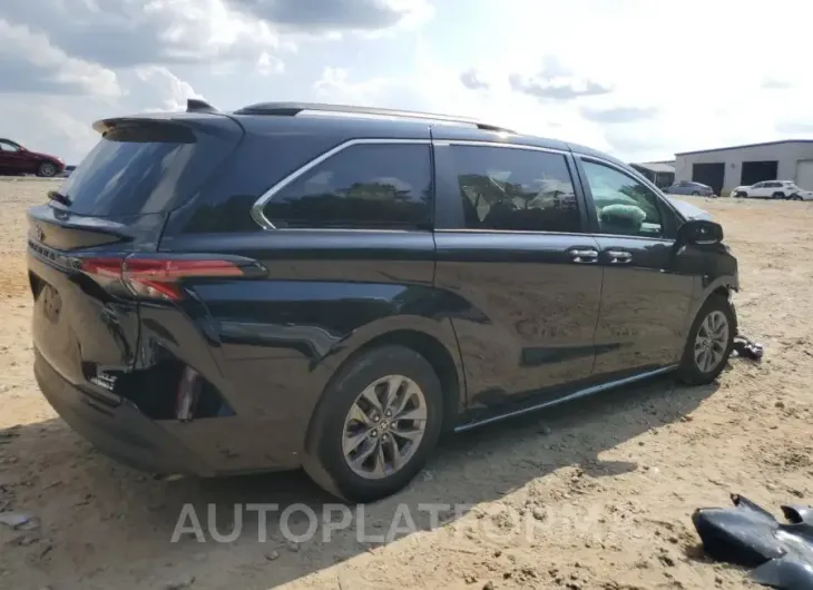 TOYOTA SIENNA XLE 2022 vin 5TDYSKFC8NS042902 from auto auction Copart