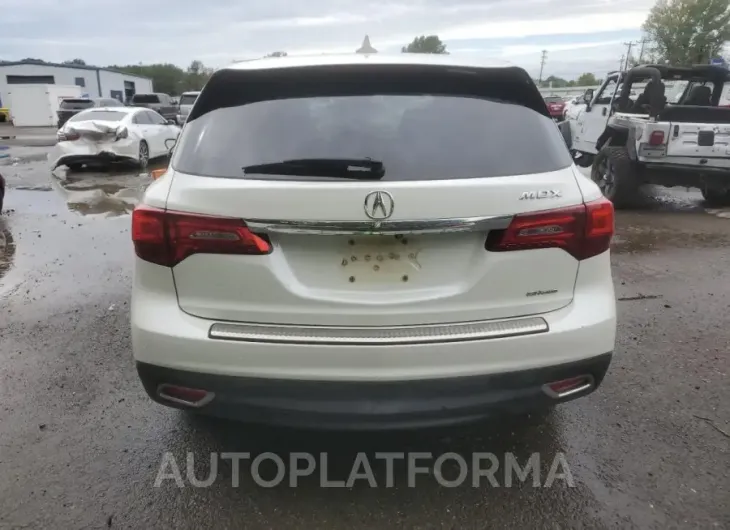 ACURA MDX TECHNO 2015 vin 5FRYD4H4XFB016284 from auto auction Copart