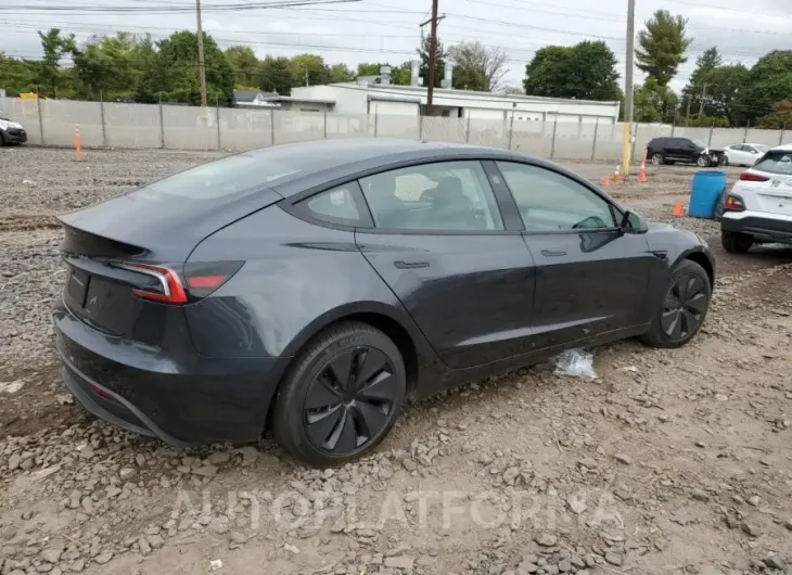 TESLA MODEL 3 2024 vin 5YJ3E1EA4RF834504 from auto auction Copart