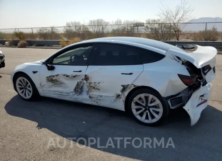 TESLA MODEL 3 2022 vin 5YJ3E1EA6NF257744 from auto auction Copart