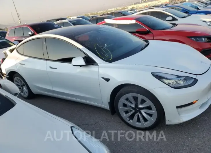 TESLA MODEL 3 2022 vin 5YJ3E1EA6NF257744 from auto auction Copart