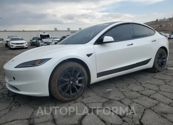 TESLA MODEL 3 2024 vin 5YJ3E1EB8RF729148 from auto auction Copart