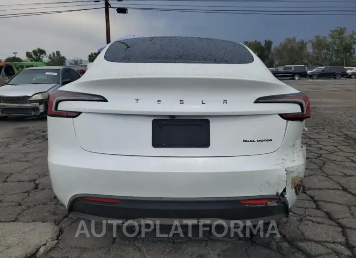 TESLA MODEL 3 2024 vin 5YJ3E1EB8RF729148 from auto auction Copart