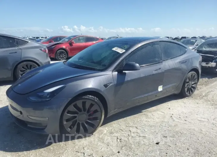 TESLA MODEL 3 2023 vin 5YJ3E1EC7PF701413 from auto auction Copart