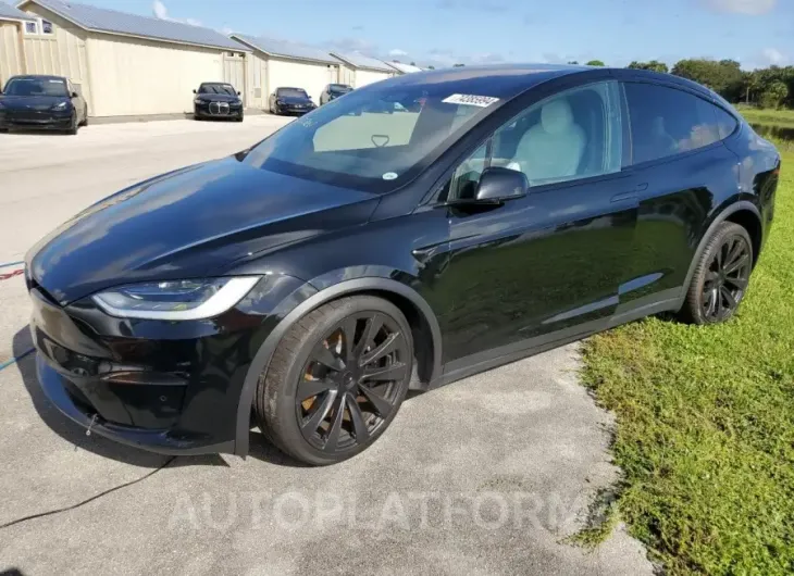 TESLA MODEL X 2022 vin 7SAXCBE67NF354897 from auto auction Copart