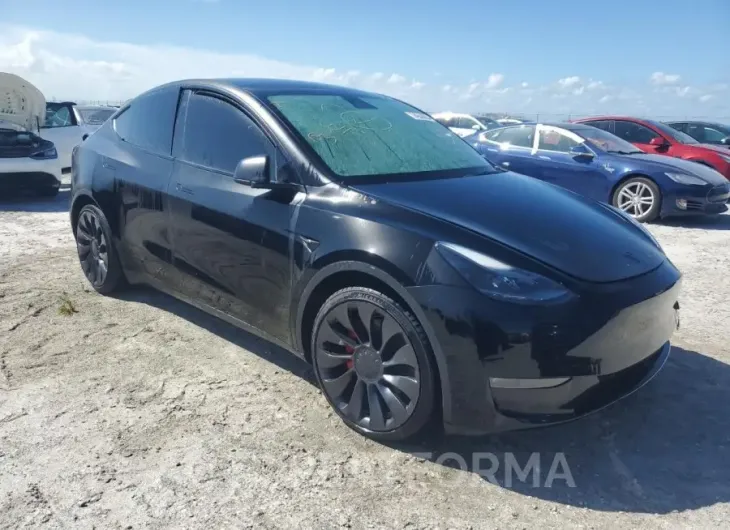 TESLA MODEL Y 2023 vin 7SAYGDEF3PF714156 from auto auction Copart