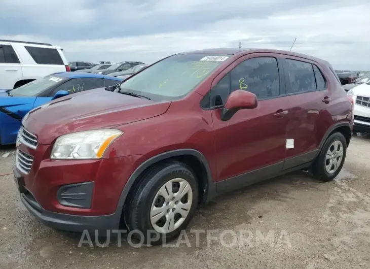 CHEVROLET TRAX LS 2016 vin 3GNCJKSB7GL236671 from auto auction Copart