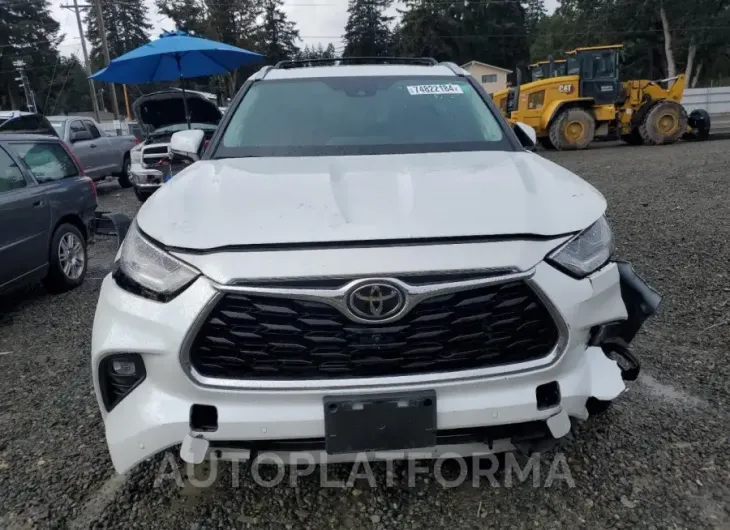 TOYOTA HIGHLANDER 2022 vin 5TDFZRBH3NS235519 from auto auction Copart