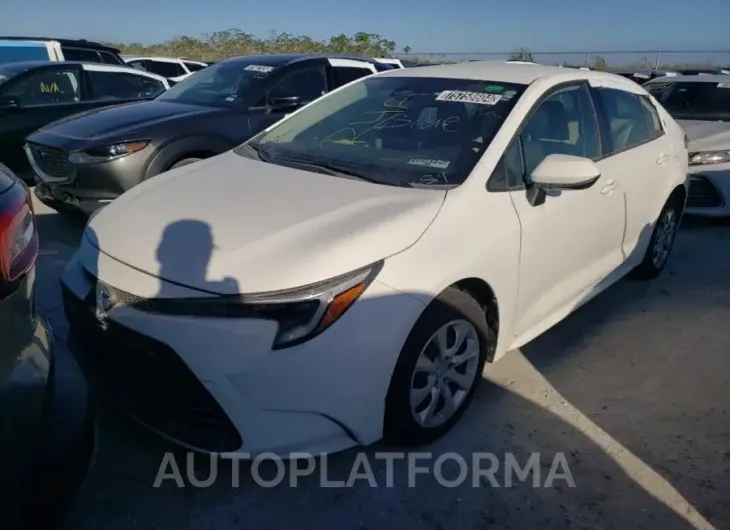 TOYOTA COROLLA LE 2024 vin JTDBCMFE0RJ023201 from auto auction Copart