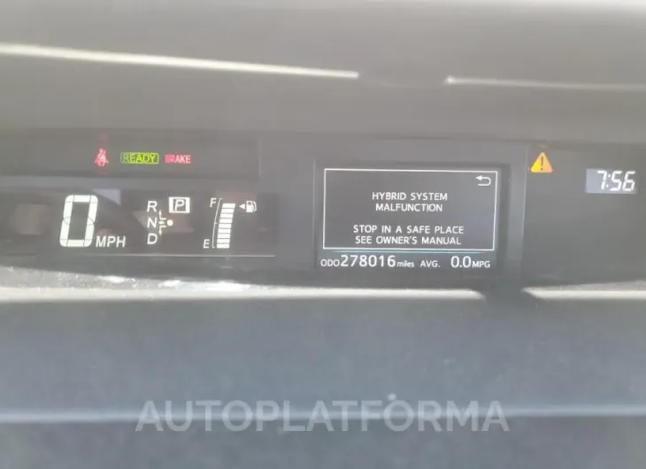 TOYOTA PRIUS V 2015 vin JTDZN3EU3FJ039528 from auto auction Copart