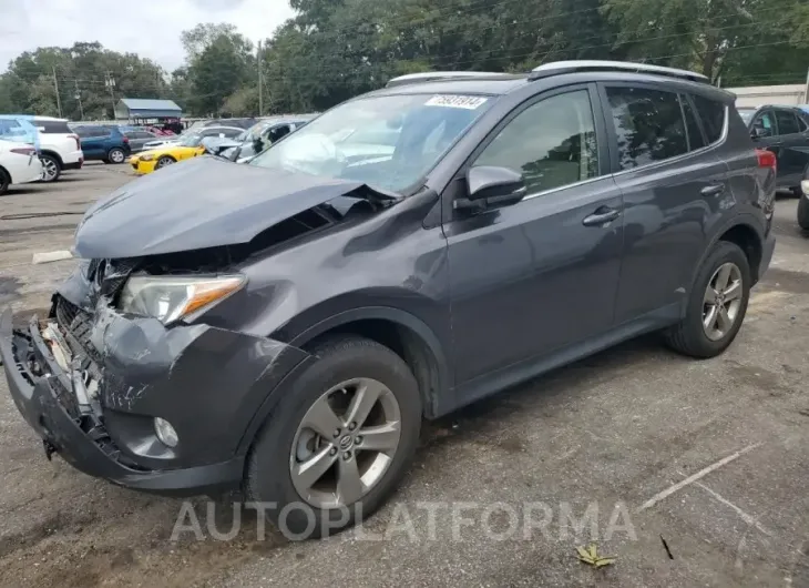 TOYOTA RAV4 XLE 2015 vin JTMWFREV3FJ043915 from auto auction Copart