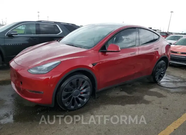 TESLA MODEL Y 2024 vin 7SAYGDEFXRA270046 from auto auction Copart