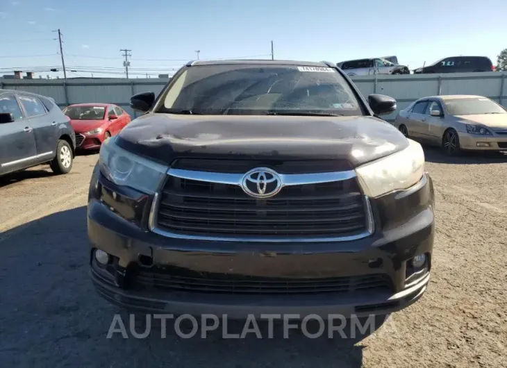 TOYOTA HIGHLANDER 2015 vin 5TDJKRFH6FS178078 from auto auction Copart