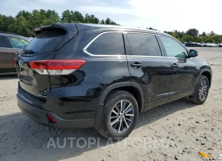 TOYOTA HIGHLANDER 2018 vin 5TDJZRFH4JS553759 from auto auction Copart