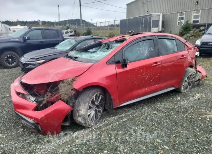 TOYOTA COROLLA SE 2020 vin 5YFB4RBEXLP011401 from auto auction Copart