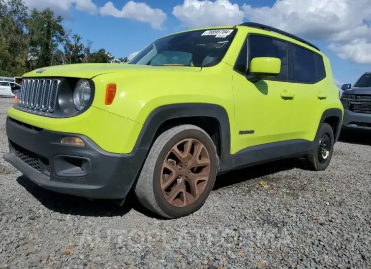 JEEP RENEGADE L 2018 vin ZACCJABB9JPJ67528 from auto auction Copart