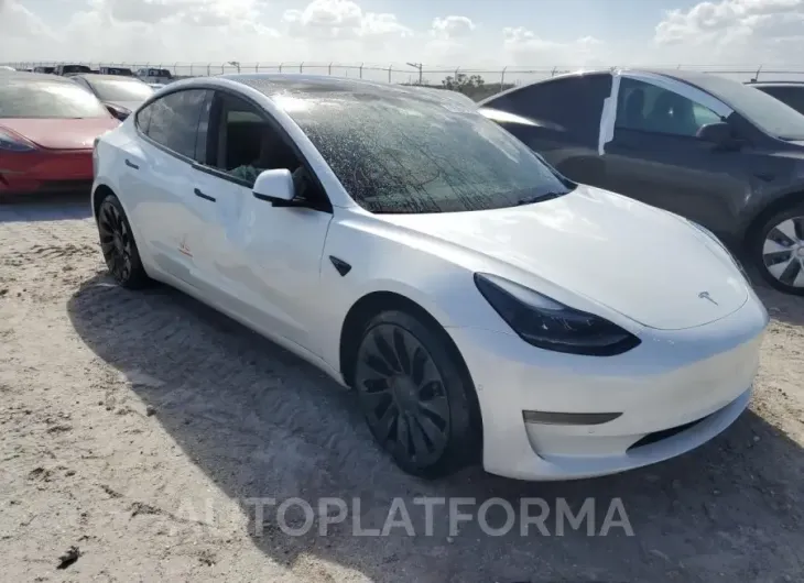 TESLA MODEL 3 2022 vin 5YJ3E1EC8NF276376 from auto auction Copart