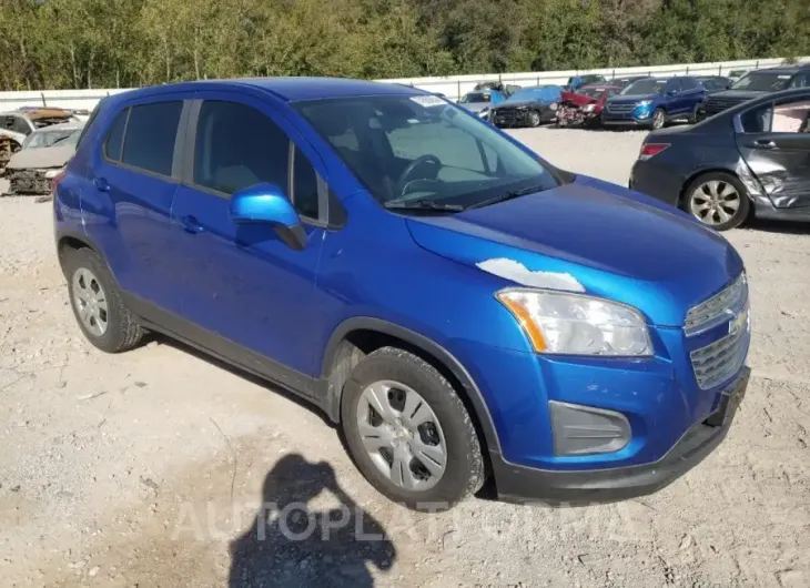 CHEVROLET TRAX LS 2016 vin KL7CJKSB5GB750235 from auto auction Copart