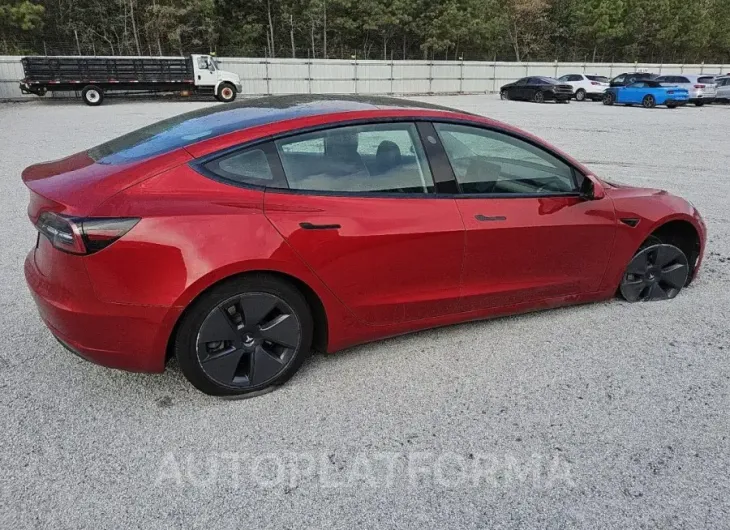 TESLA MODEL 3 2022 vin 5YJ3E1EA8NF190032 from auto auction Copart