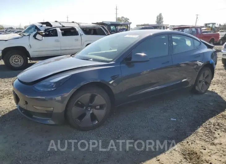 TESLA MODEL 3 2022 vin 5YJ3E1EB3NF277300 from auto auction Copart