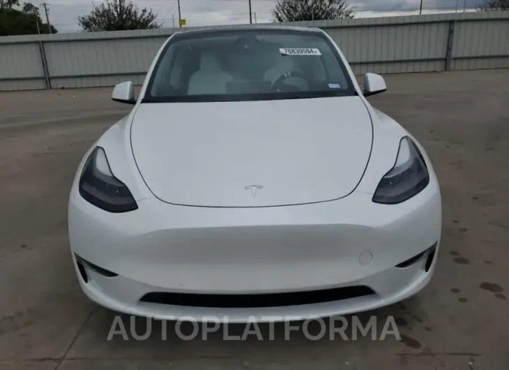 TESLA MODEL Y 2022 vin 7SAYGDEF5NF536876 from auto auction Copart