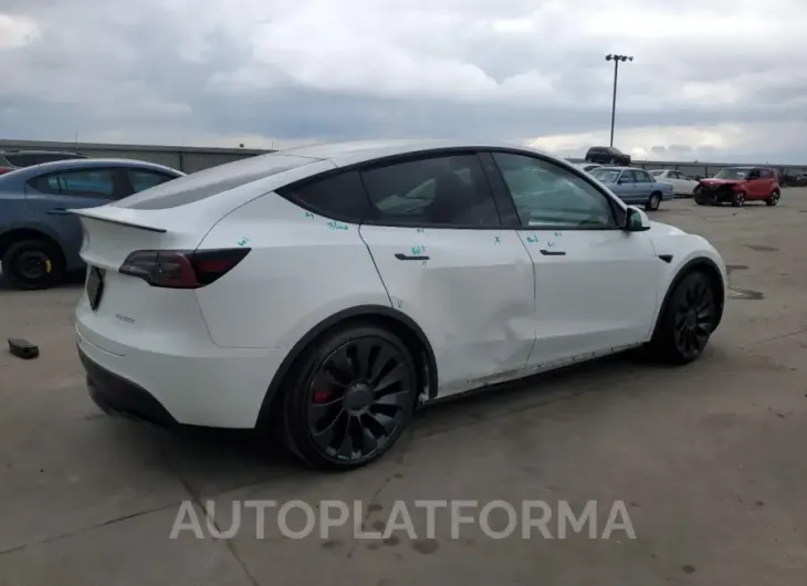 TESLA MODEL Y 2022 vin 7SAYGDEF5NF536876 from auto auction Copart