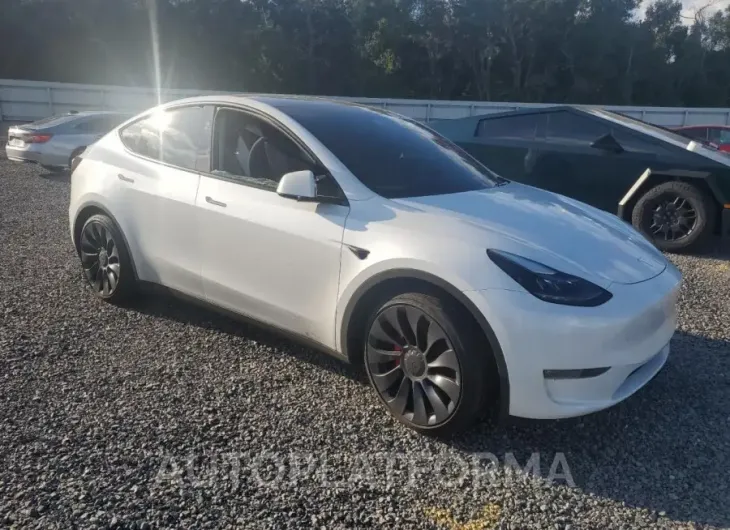 TESLA MODEL Y 2024 vin 7SAYGDEF9RA278008 from auto auction Copart