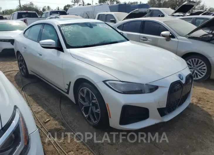 BMW I4 EDRIVE 2023 vin WBY73AW0XPFN92466 from auto auction Copart