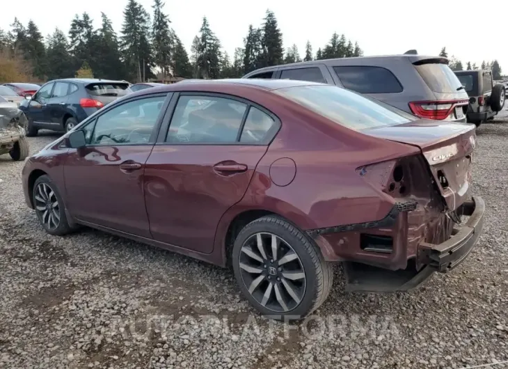 HONDA CIVIC EXL 2015 vin 2HGFB2F90FH530092 from auto auction Copart