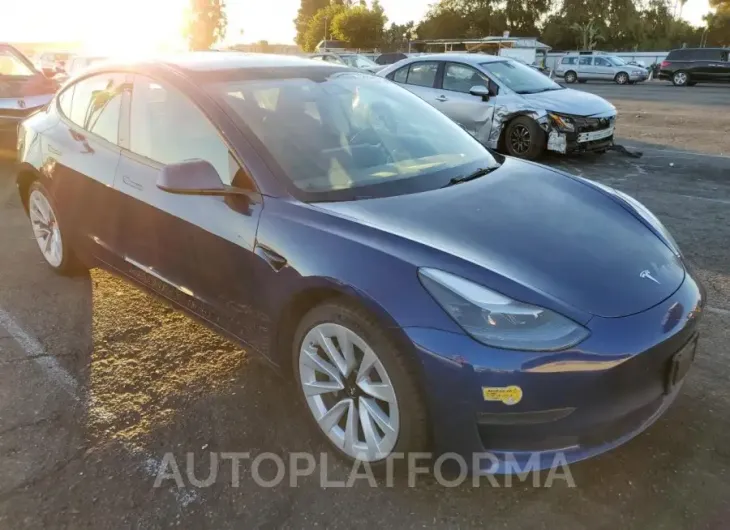 TESLA MODEL 3 2022 vin 5YJ3E1EAXNF209423 from auto auction Copart