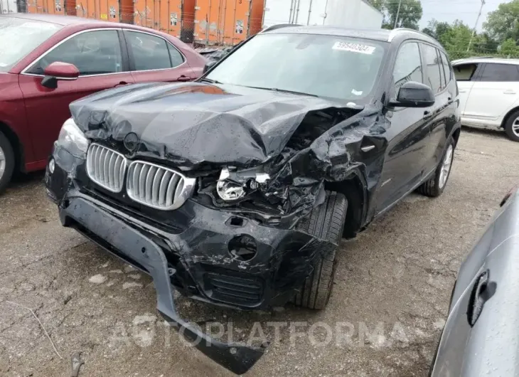 BMW X3 XDRIVE2 2016 vin 5UXWX9C57G0D84596 from auto auction Copart