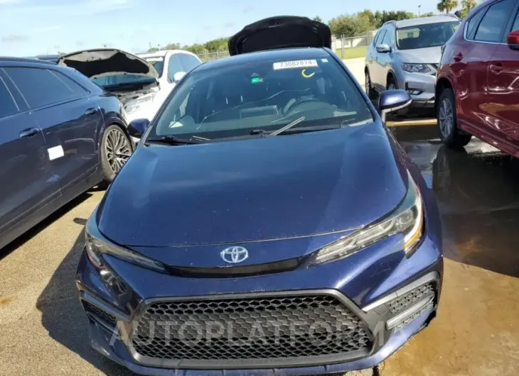 TOYOTA COROLLA SE 2020 vin JTDM4RCE1LJ008737 from auto auction Copart