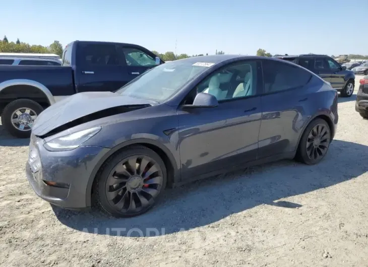 TESLA MODEL Y 2020 vin 5YJYGDEF3LF028190 from auto auction Copart