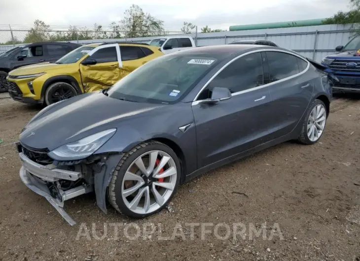 TESLA MODEL 3 2018 vin 5YJ3E1EB5JF073012 from auto auction Copart