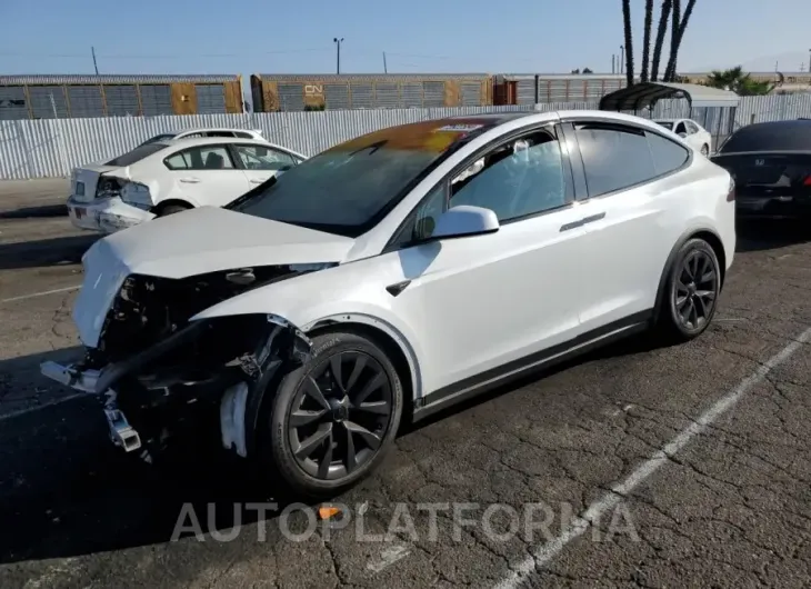 TESLA MODEL X 2022 vin 7SAXCAE52NF351374 from auto auction Copart