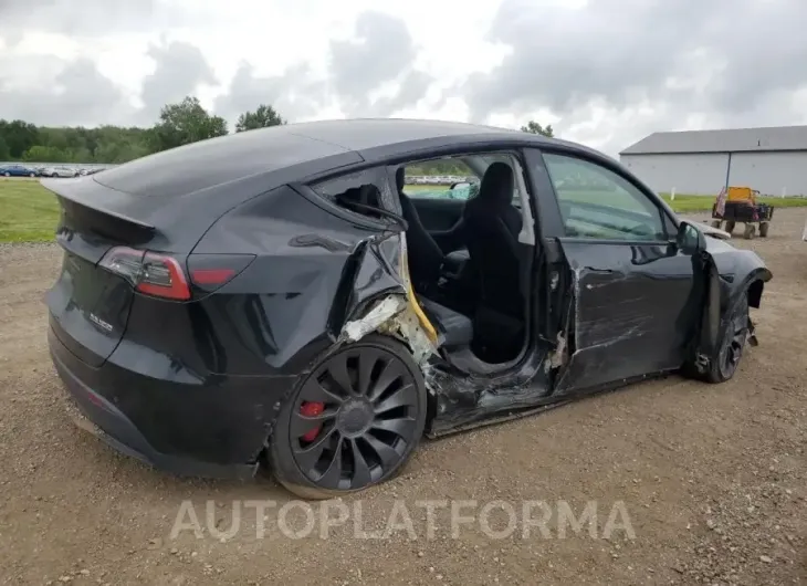 TESLA MODEL Y 2022 vin 7SAYGDEF8NF389954 from auto auction Copart