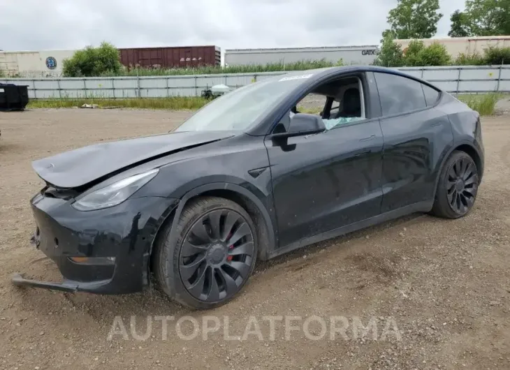 TESLA MODEL Y 2022 vin 7SAYGDEF8NF389954 from auto auction Copart