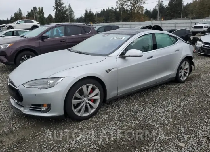 TESLA MODEL S 85 2015 vin 5YJSA1H24FFP74179 from auto auction Copart