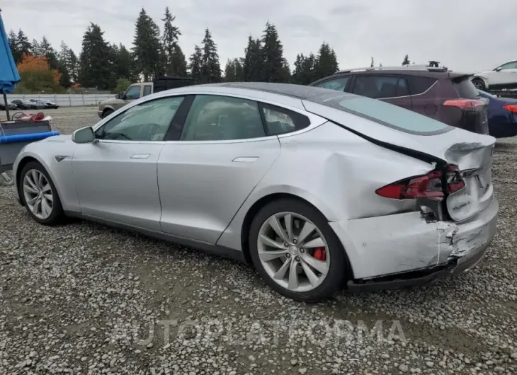 TESLA MODEL S 85 2015 vin 5YJSA1H24FFP74179 from auto auction Copart