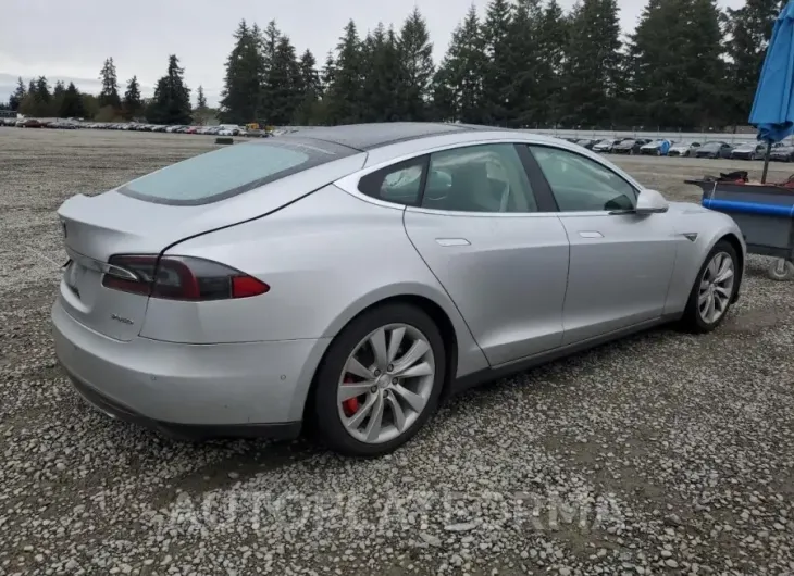 TESLA MODEL S 85 2015 vin 5YJSA1H24FFP74179 from auto auction Copart